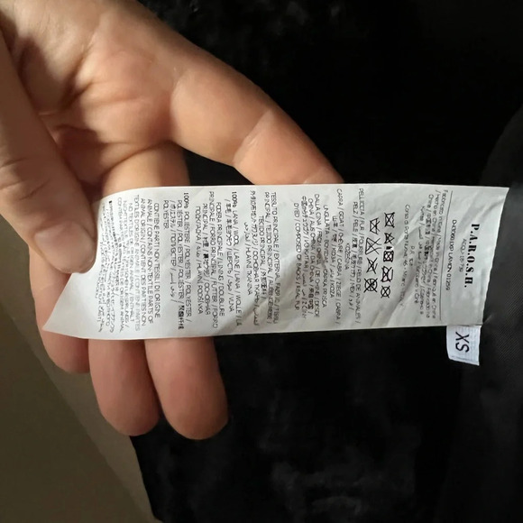 P.A.R.O.S.H. Wool and Goat fur bomber jacket, size XS - Picture 10 of 10